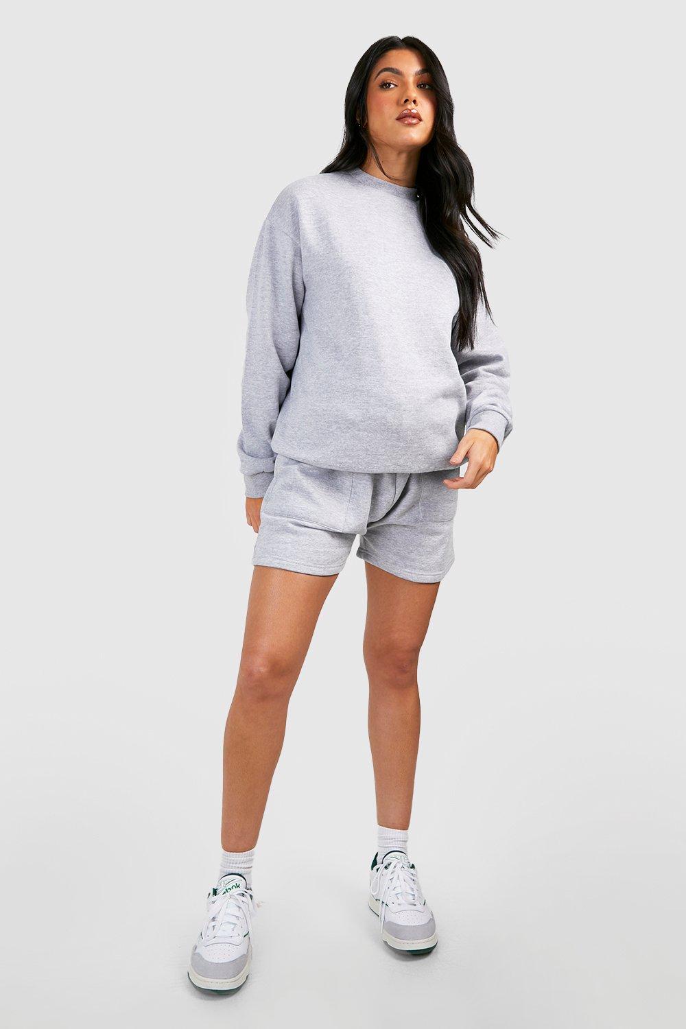 Grey tracksuit shorts store womens